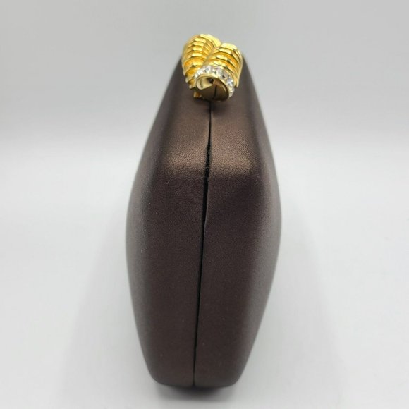 RODO Swarovski Italy Satin Handbag Clutch Purse Shoulder Evening Bag - Picture 12 of 12